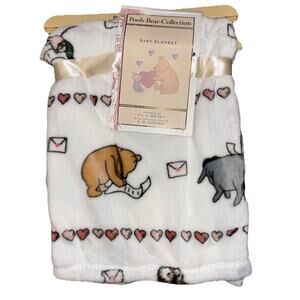 Winnie The Pooh Bear Collection Love Letter Baby Blanket Eeyore Piglet Valentine